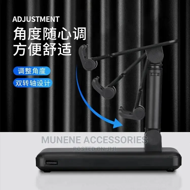 10000mah 10W Portable Power Bank, 4 Cables With Phone Holder