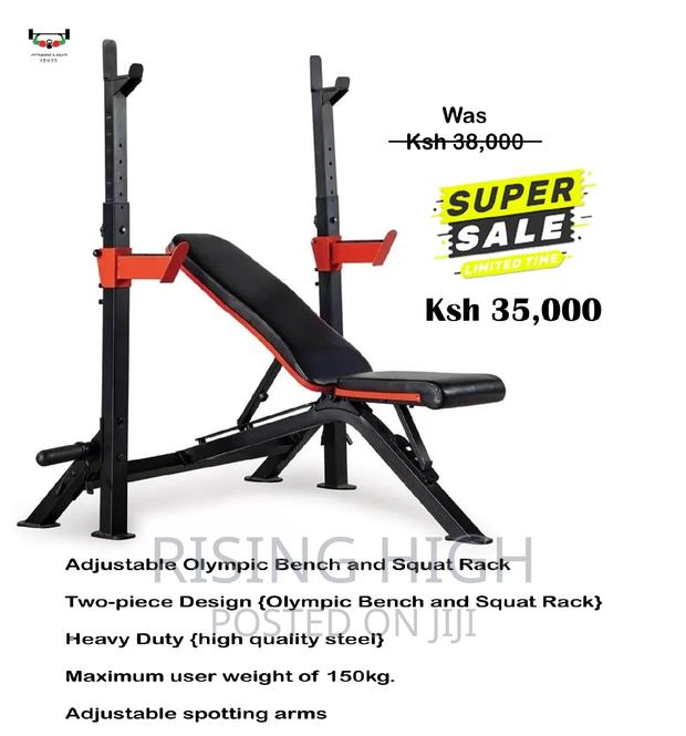 Olympic Bench and Squat Rack - main view