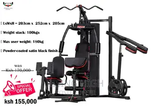 3 Station Multigym Machine With Leg Press Hack Squat