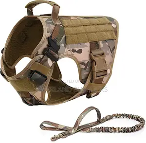 Tactical Dog Harness and Leash Set