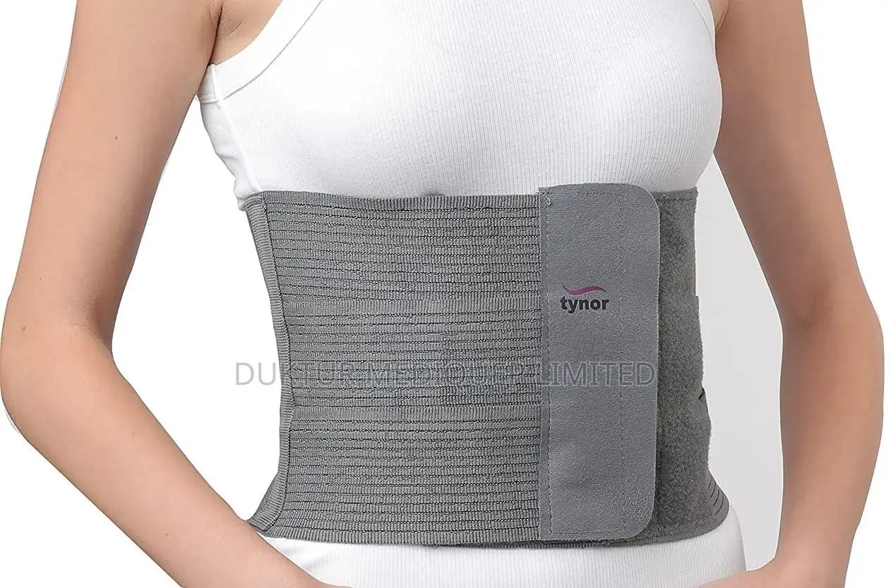 Tynor Tummy Trimmer/ Abdominal Belt 8′′/20cm, Grey, 1 Unit