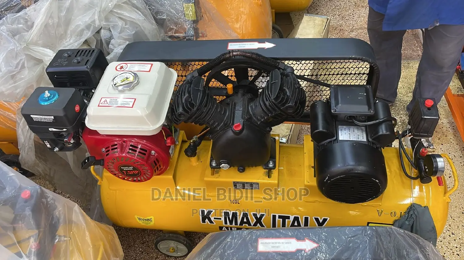 Milano Electric Motor 2valve Air Compressor 100ltrs 5hp