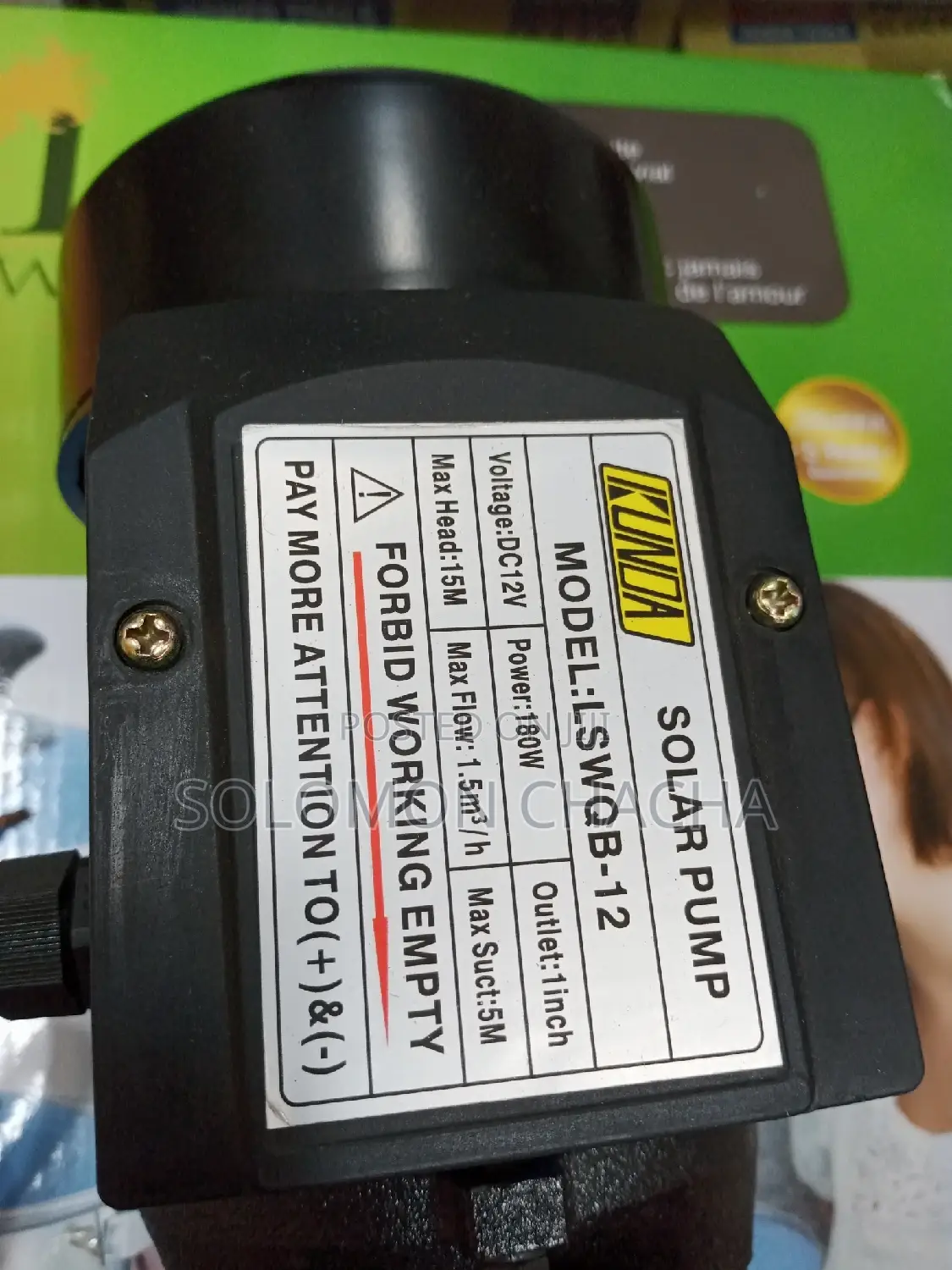 Kunda 12v 180W Solar Booster Pump