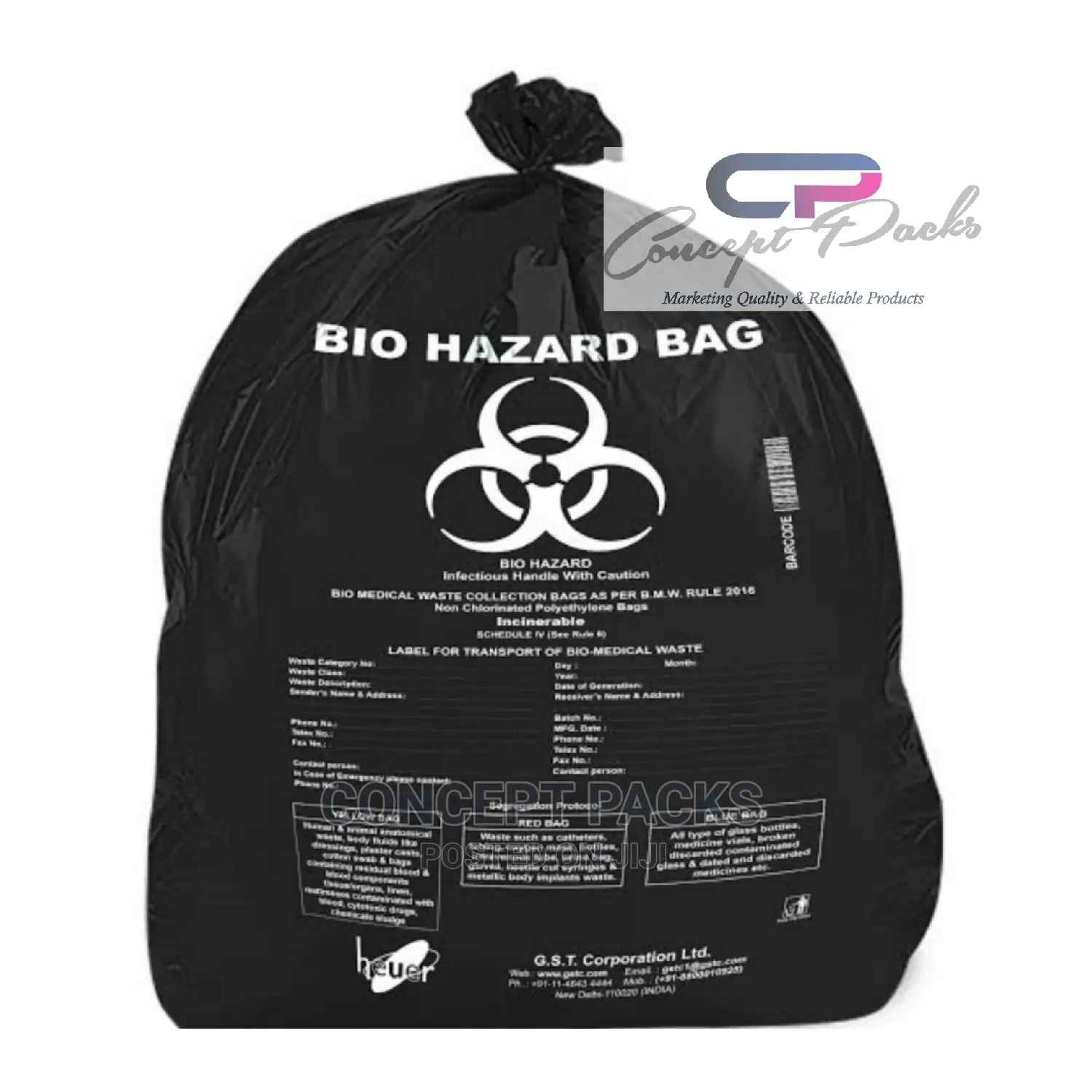 36" X 50" Extra Large Waste Bio Hazard Bags