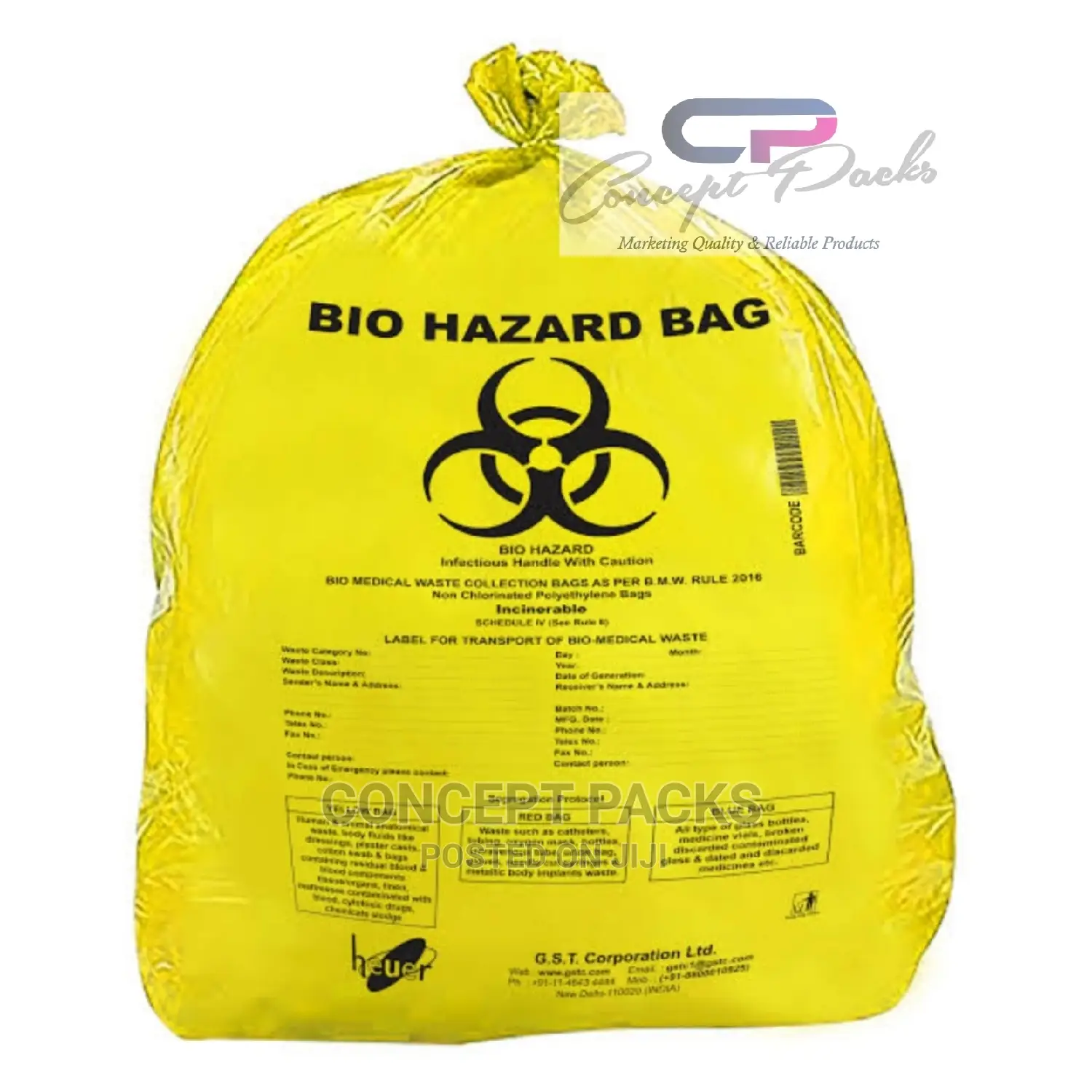 36" X 50" Extra Large Waste Bio Hazard Bags