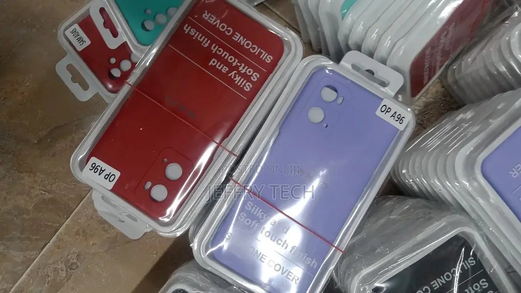 Silicone Oppo A96 Black Silicon Back Cover