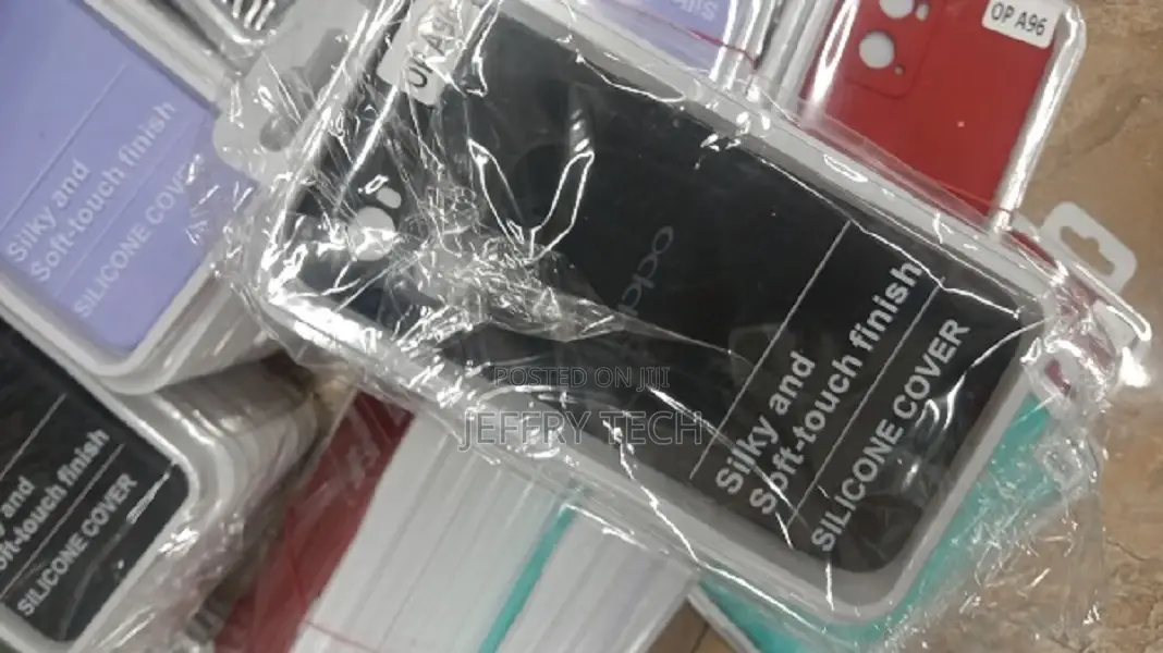 Silicone Oppo A96 Black Silicon Back Cover