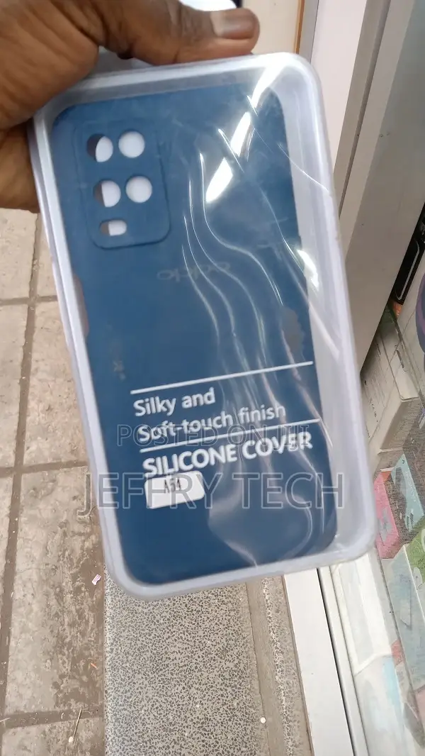 Back Cover for OPPO A54 Liquid Silicone Silky-Soft Touch Fu