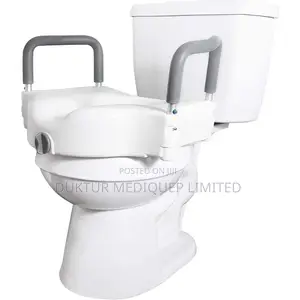Medical Raised Toilet Seat Commode Booster Riser With Arms