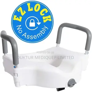 Medical Raised Toilet Seat Commode Booster Riser With Arms