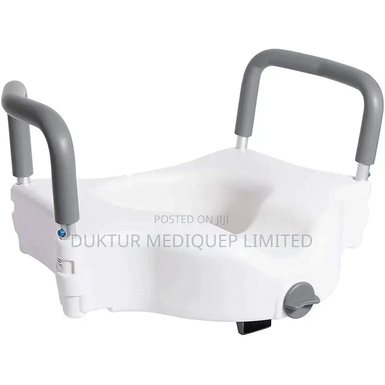 Medical Raised Toilet Seat Commode Booster Riser With Arms