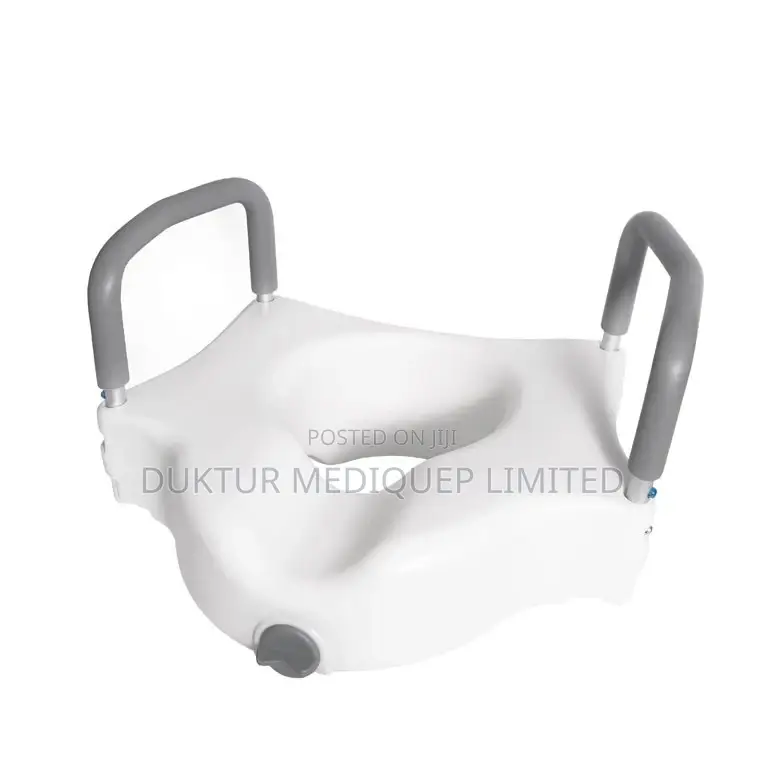 Medical Raised Toilet Seat Commode Booster Riser With Arms