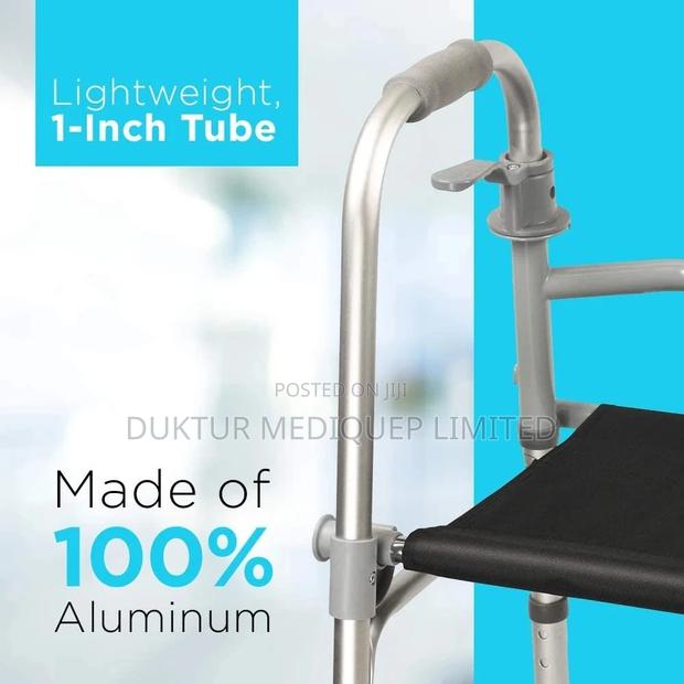 Walker With Seat - Lightweight Medical Walking Frame - thumbnail 5