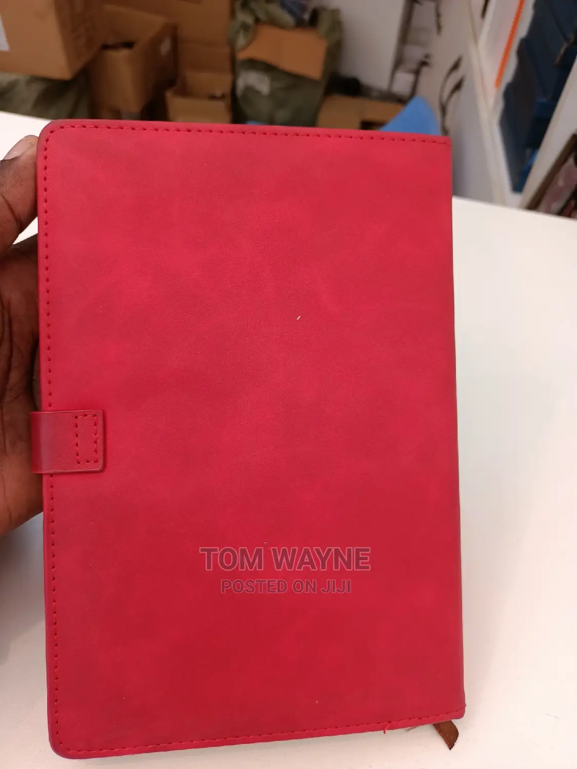 Red A5 Leather Note Books