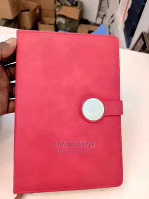 Red A5 Leather Note Books