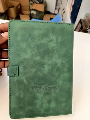 Green A5 Leather Note Books