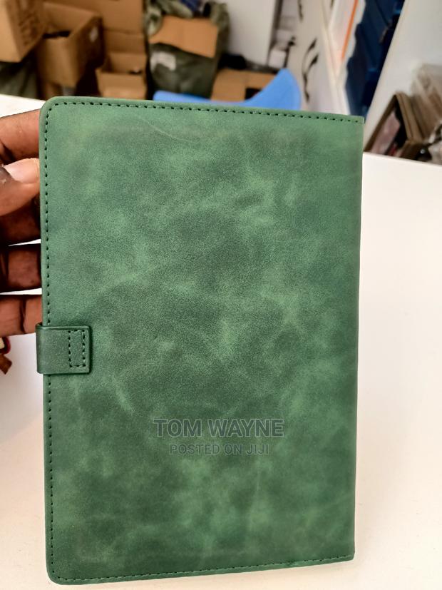 Green A5 Leather Note Books - thumbnail 2
