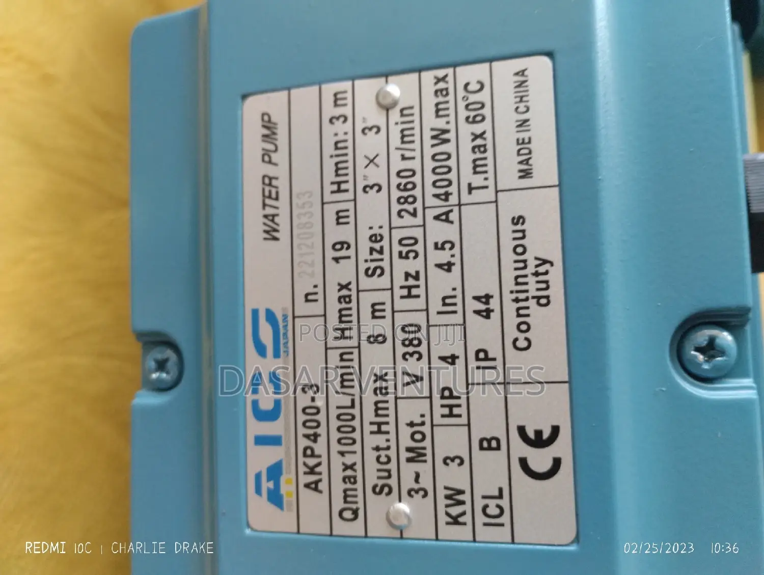 Booster Pump 4hp AKP400-3