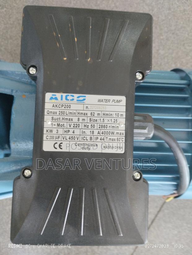 Booster Pump 4hp 250l/M - main view