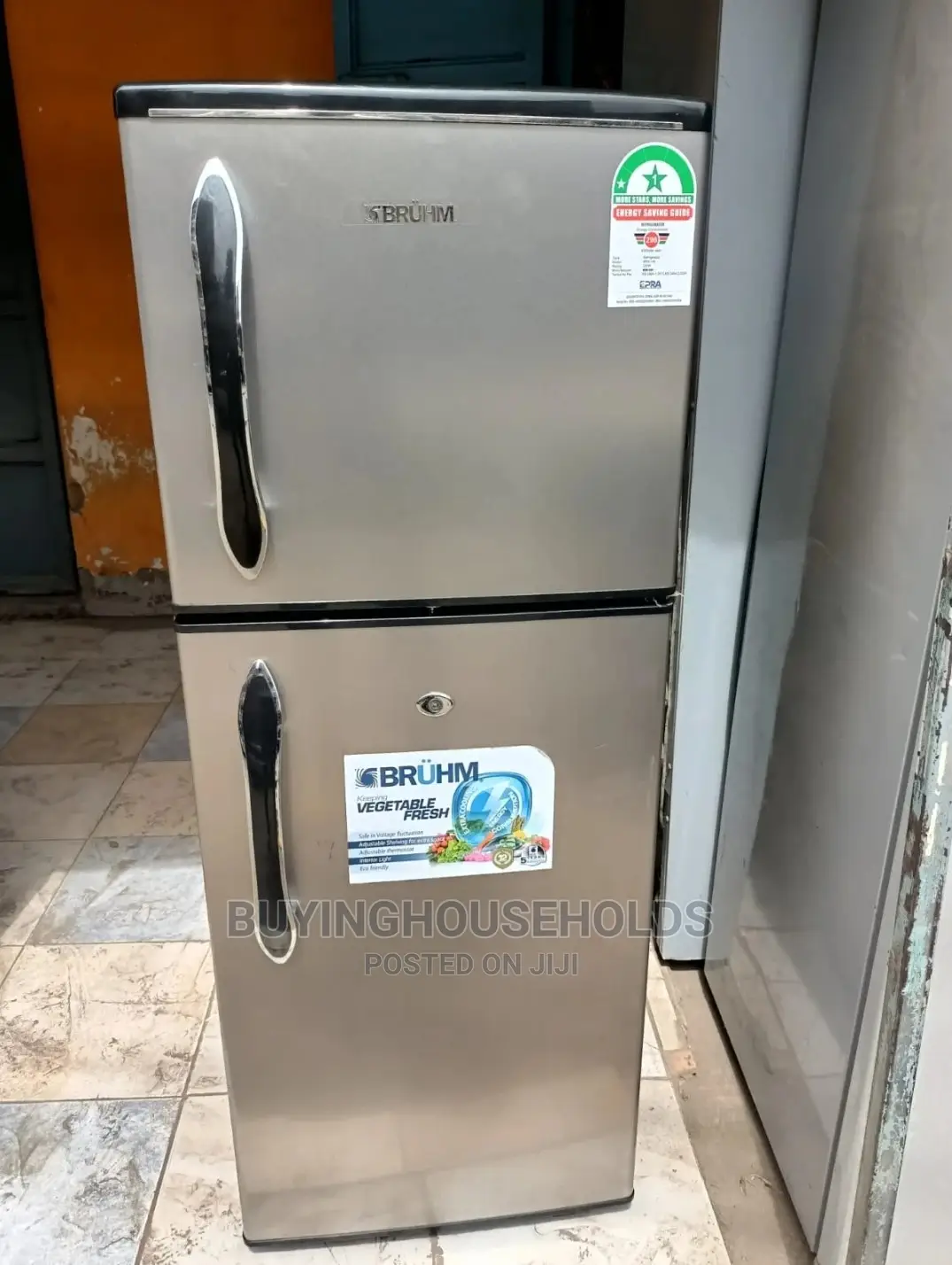 Bruhm 120L Two Door Fridge
