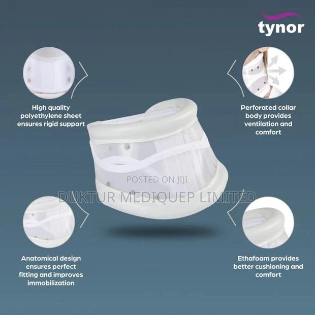 Tynor Cervical Collar Hard Adjustabl S/M/Le, White, 1 Unit - main view