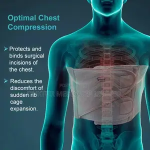 Tynor Chest Binder, Grey, 1 Unit, Large