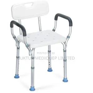 Heavy Duty Shower Chair With Back - Adjustable Medical Bath