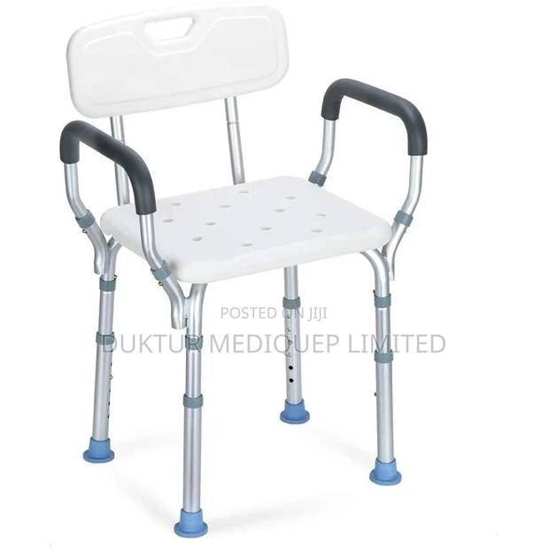 Heavy Duty Shower Chair With Back - Adjustable Medical Bath