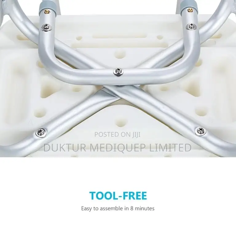 Heavy Duty Shower Chair With Back - Adjustable Medical Bath