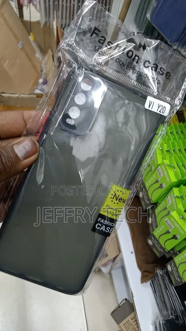 Vivo Y20 Smoke Silicone Back Matte Cover Case || Full Body A