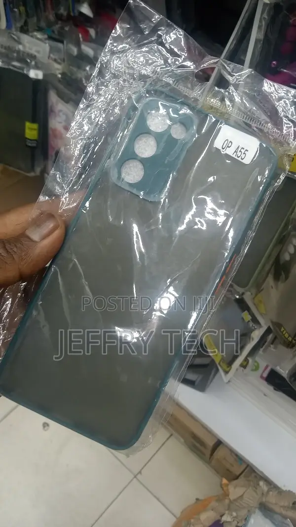Transparent Camera Protection Back Cover Case for Oppo A55 (
