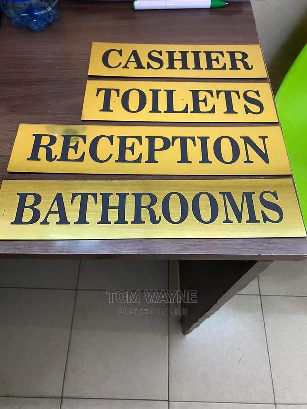 Golden Door Labels, Door Signs,