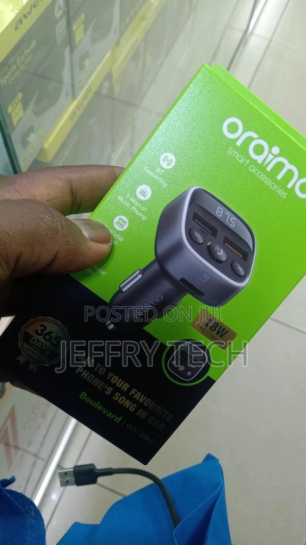 Oraimo Boulevard 18W Dual Output 3 Ways Play Car Charger - thumbnail 2