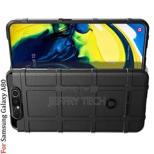Rugged Shield Back Cover for Samsung Galaxy A80 Soft TPU Pho