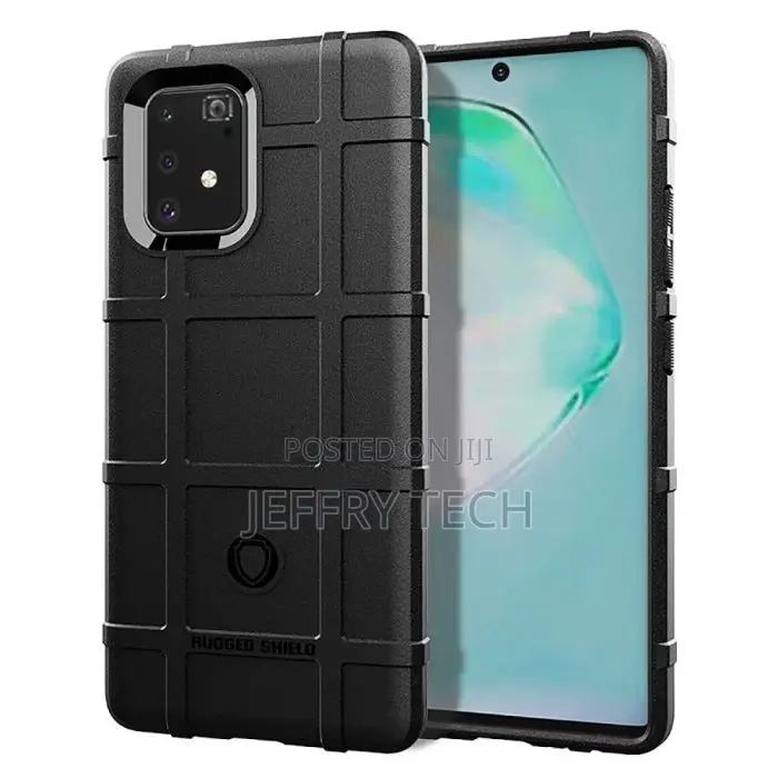 Rugged Armor Grid Tough Case Black (Samsung Galaxy S10 Lite)