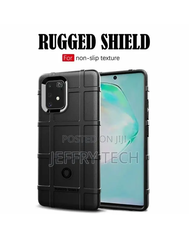 Rugged Armor Grid Tough Case Black (Samsung Galaxy S10 Lite)