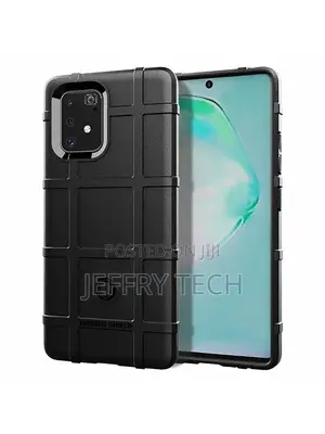 Rugged Armor Grid Tough Case Black (Samsung Galaxy S10 Lite)
