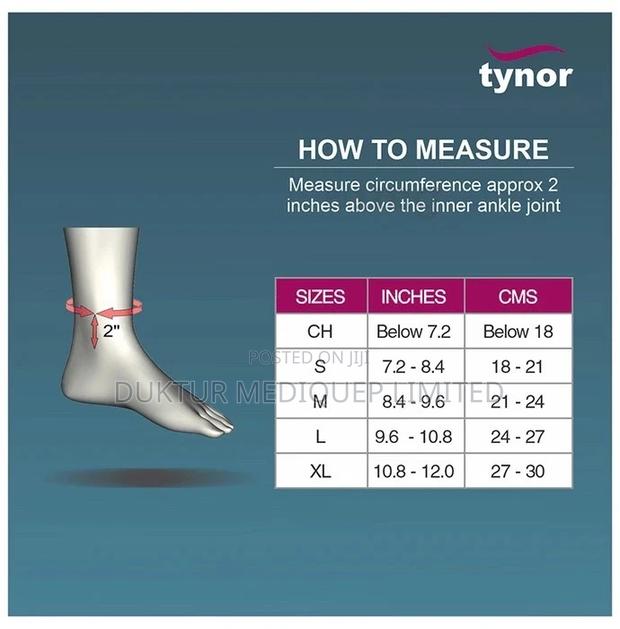Tynor D-02 Ankle Brace Child Black - thumbnail 3