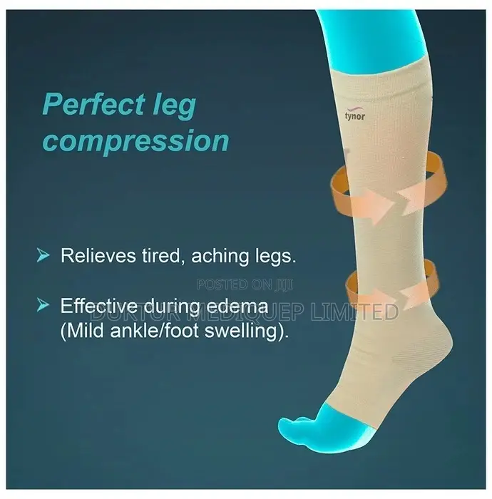 Tynor I-16 Compression Stocking Below Knee Open Toe