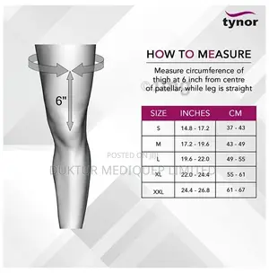 Tynor I 15 Compression Stocking Mid Thigh Open Toe Beige