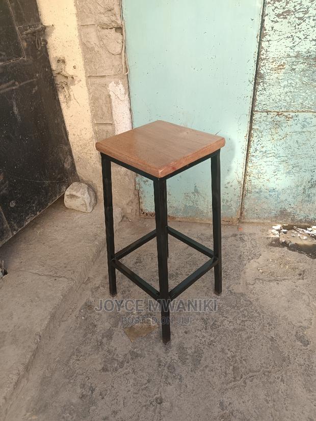 Mahogany High Stool - main view