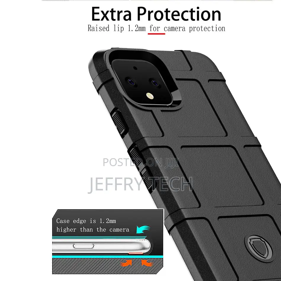 Rugged Shield Silicone Case for Google Pixel 5 5G Cases 2021