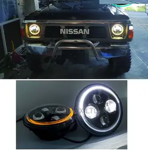 Nissan Patrol GR. Aftermarket LED Headlights With DRL