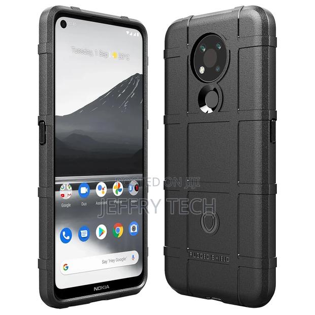 Anti-Shock Grid Texture Tough Case for Nokia 3.4 - Black - main view