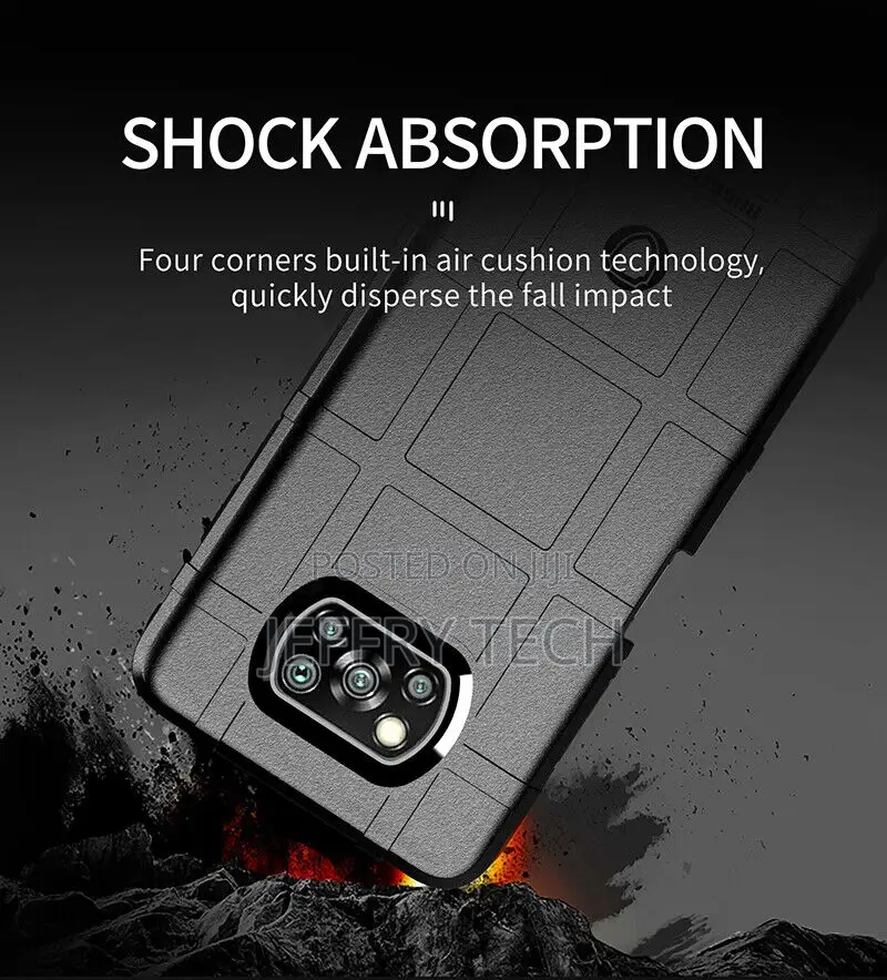 Xiaomi Poco X3 NFC Shockproof Rugged Shield Soft Rubber Armo