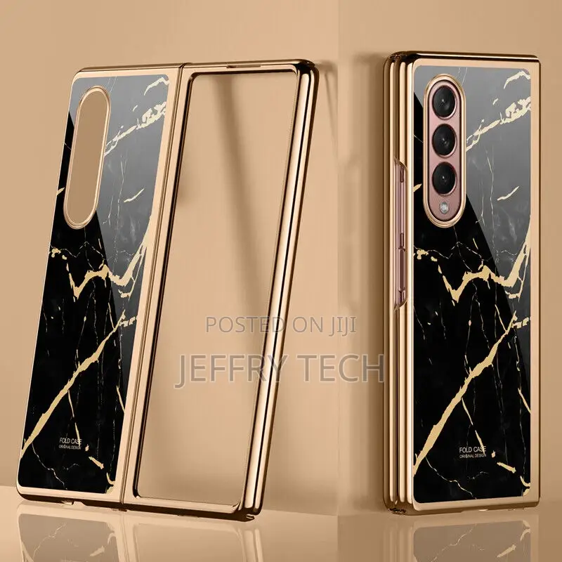 Samsung Galaxy Z Fold 3 Marble Tempered Glass Plating PC F