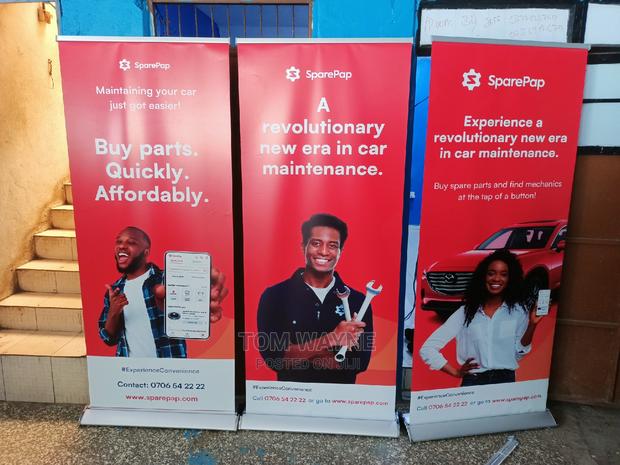 Broadbase Pull Up Banners, Heavy Duty Stands - main view