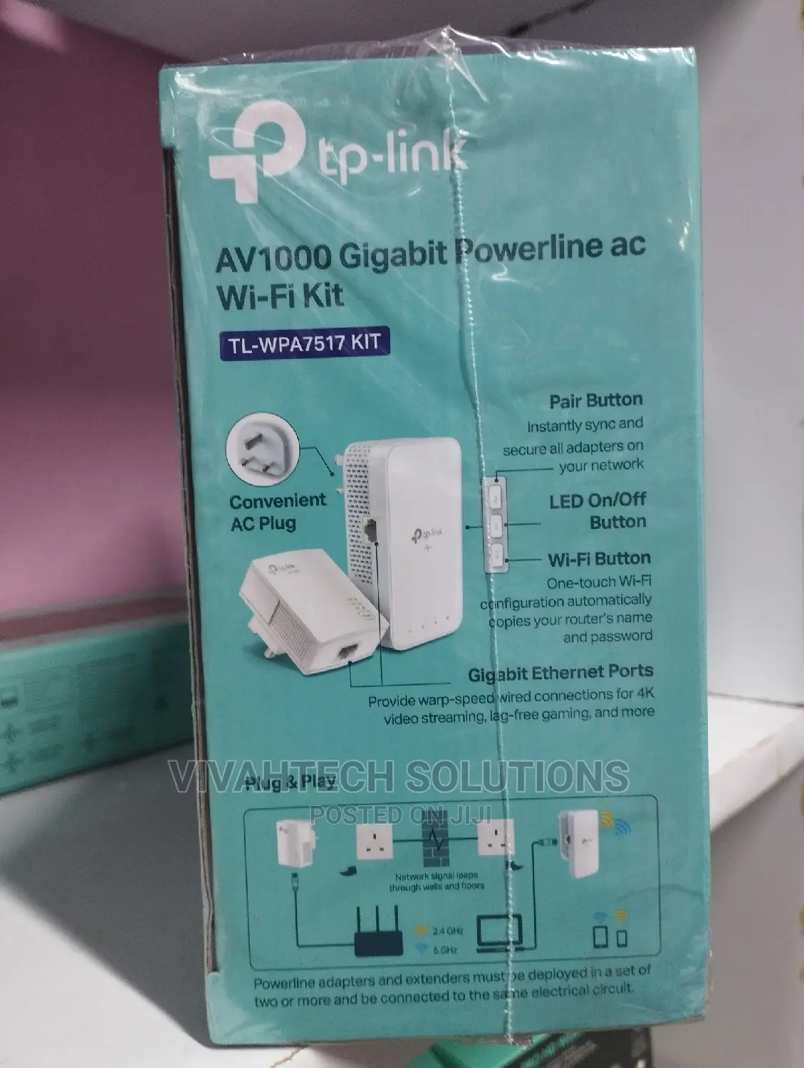 Tp-Link Ac1200 Av1000 Powerline Ac Wi-Fi Kit - Tl-Wpa7517kit