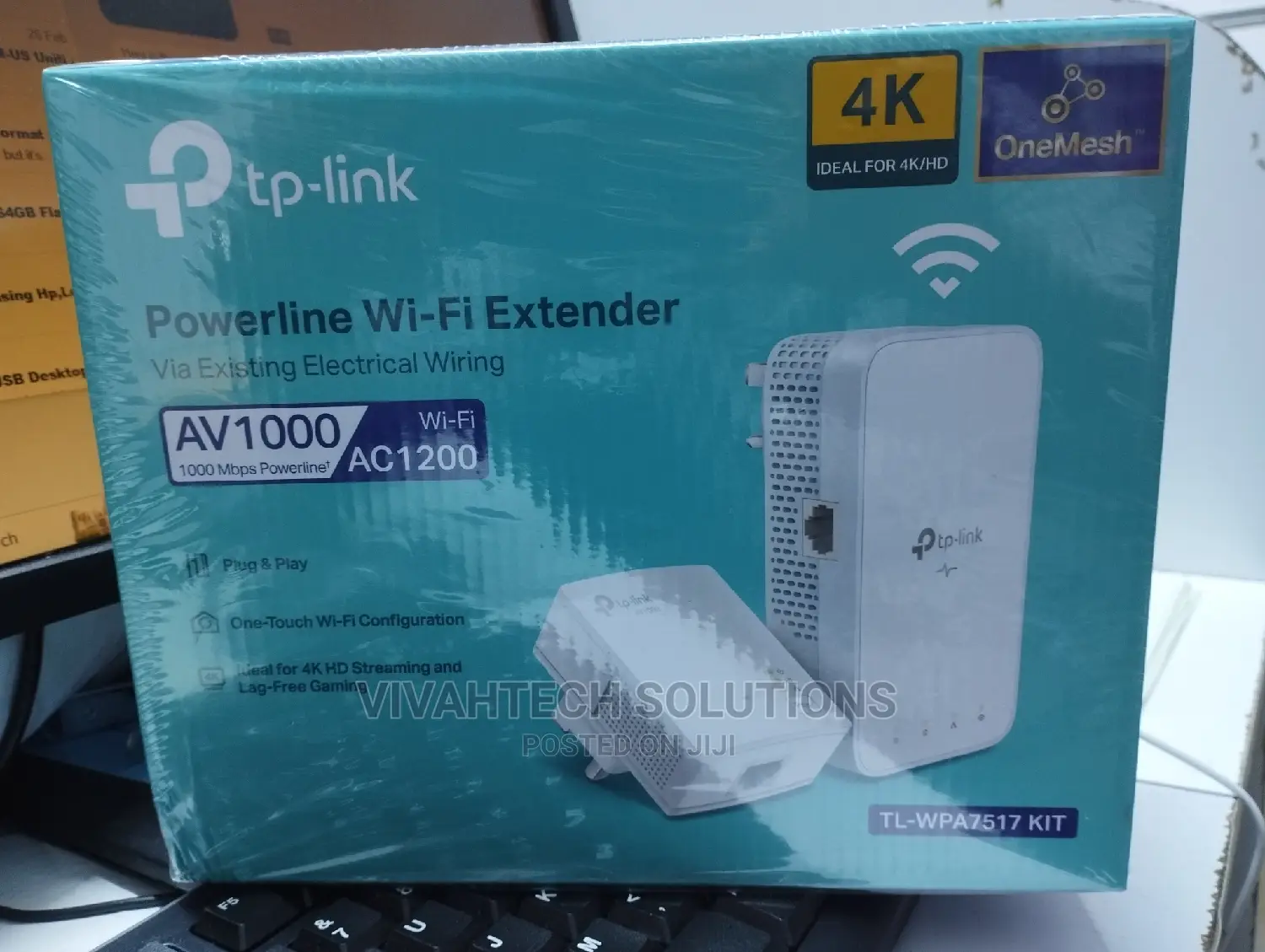 Tp-Link Powerline Wifi Extender (Tl-Wpa7517kit) Av1000
