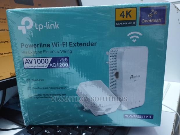 Tp-Link Powerline Wifi Extender (Tl-Wpa7517kit) Av1000